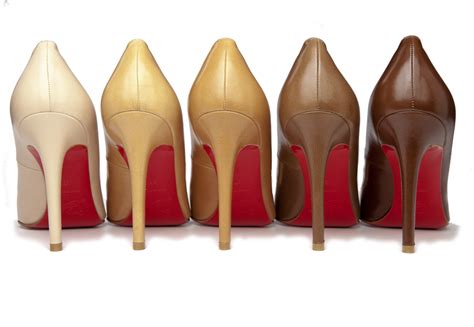 Women's Christian Louboutin Nude Heels 